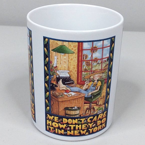Mary Engelbreit We Don’t Care How They Do It In New York Coffee Mug Cup Tea - Picture 2 of 5